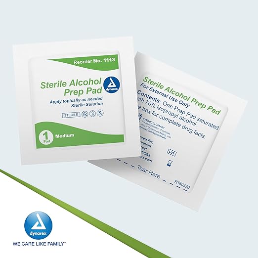 Dynarex Sterile Alcohol Prep Pads