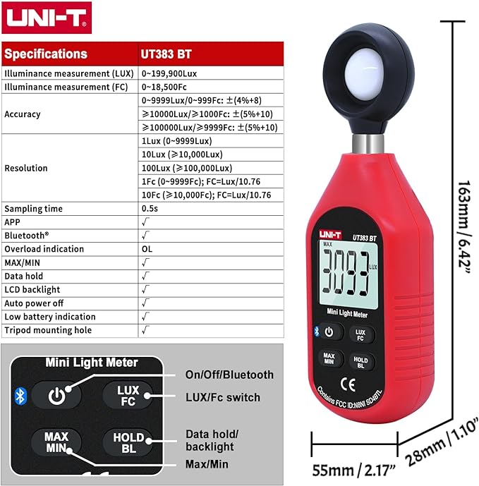 Uni-T Mini Light Meter