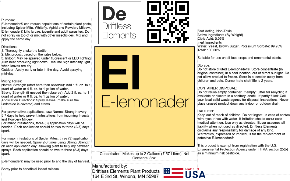 Driftless Elements - E-lemonader