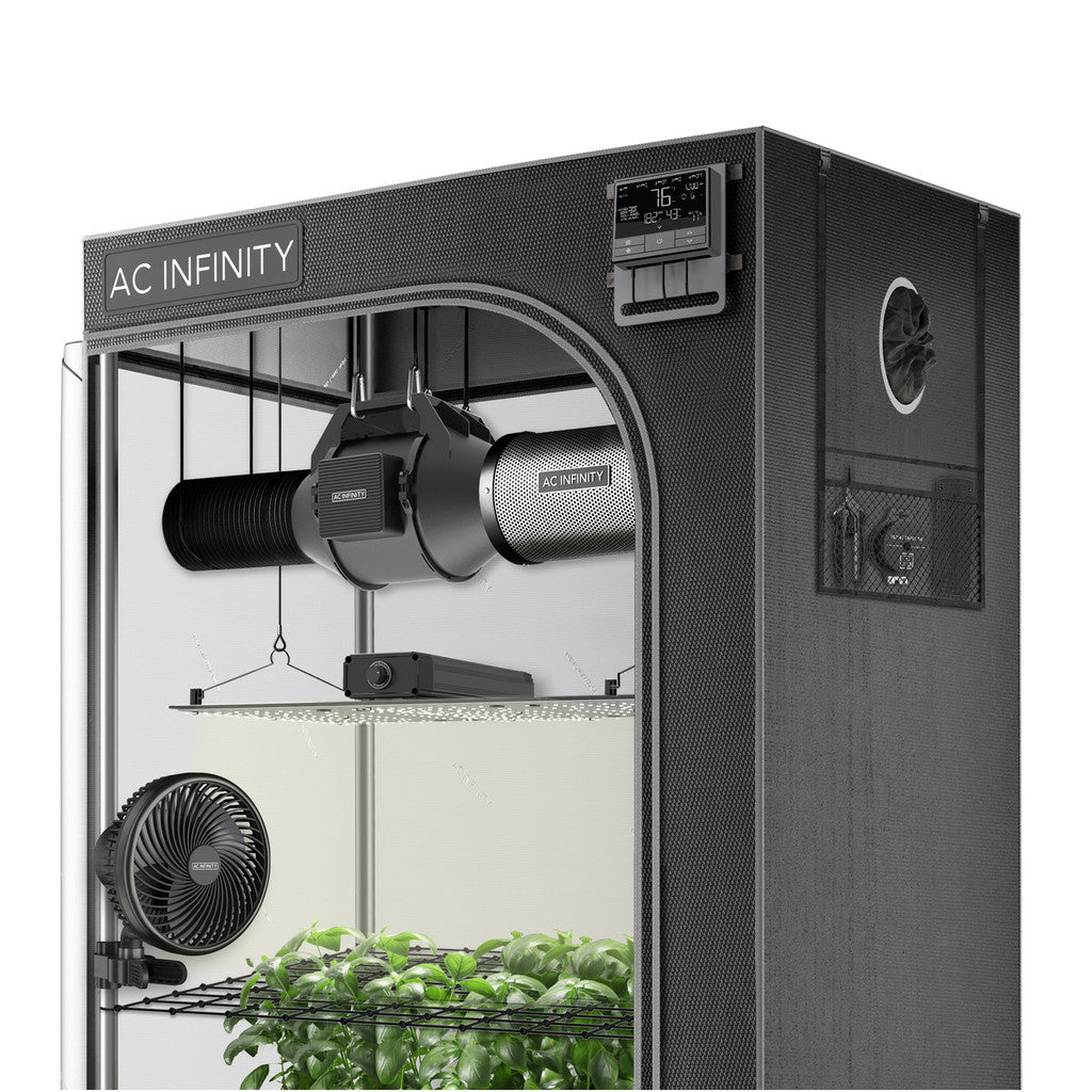 Advance Grow Tent System 2x4, 2-Plant Kit, WiFi-Integrated Controls to Automate Ventilation, Circulation, Full Spectrum LED Grow Light