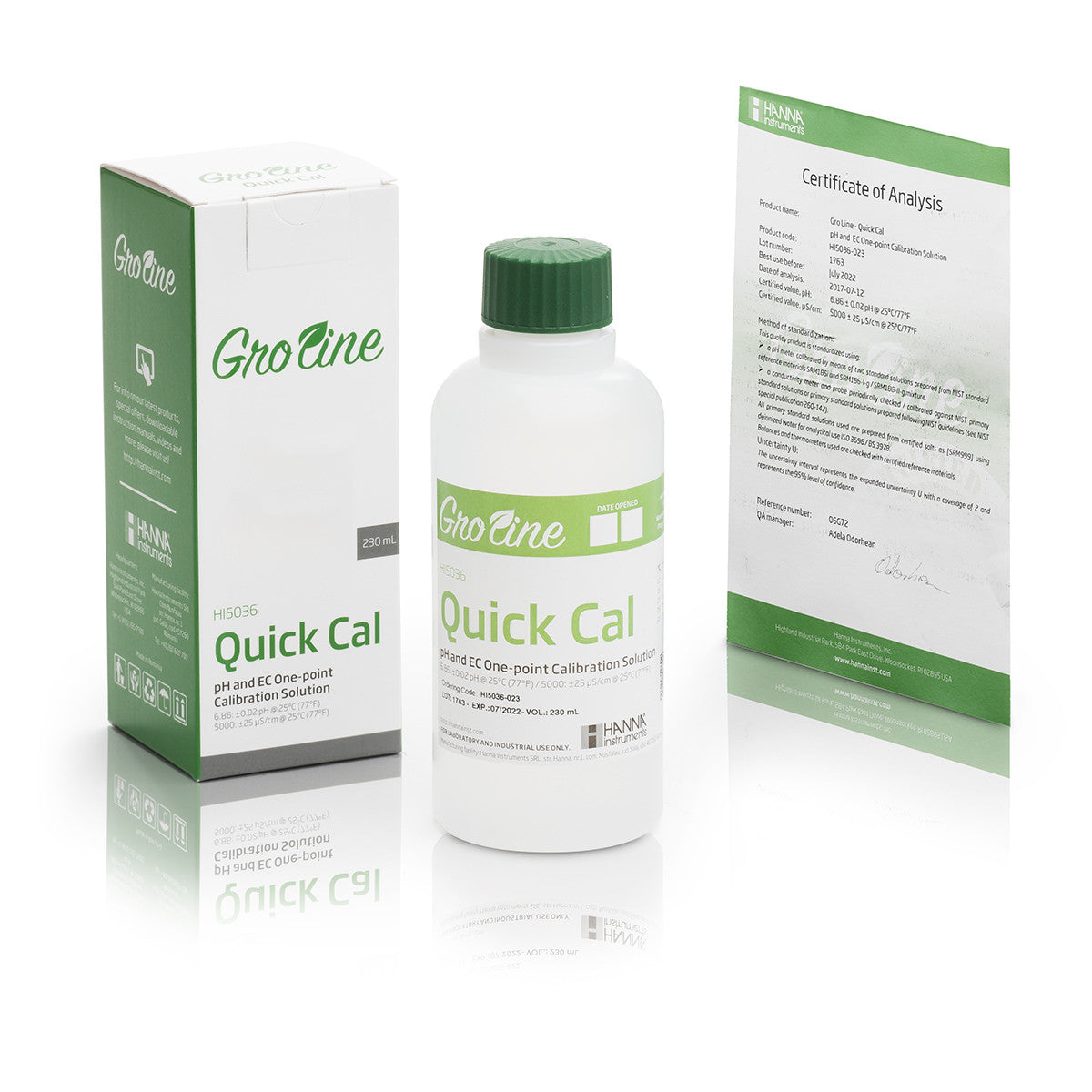 Hanna Instruments GroLine Quick Cal Solution 230mL