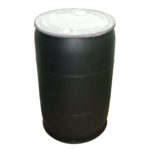 55 Gallon Black Barrel